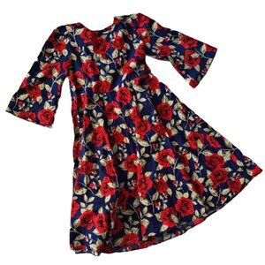 Bonny Billy Floral Print A-Line Flare Sleeves Dress 13